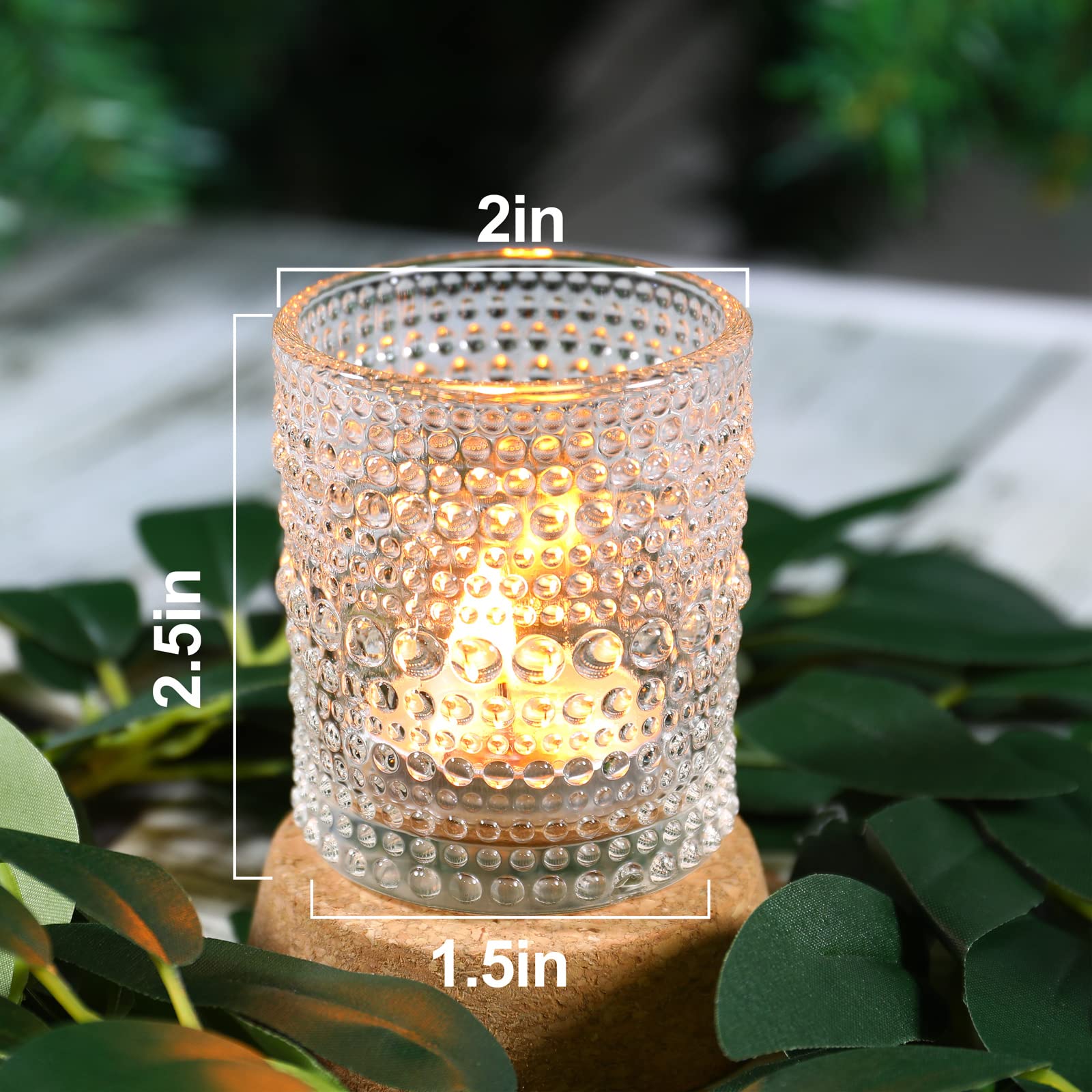 36 Pcs Votive Candle Holders for Table Centerpiece, DIY Wax Filling Clear Glass Tea Light Candle Holders Sets, Tealight Candle Holders for Wedding Decor Home Decoration（Clear,36）