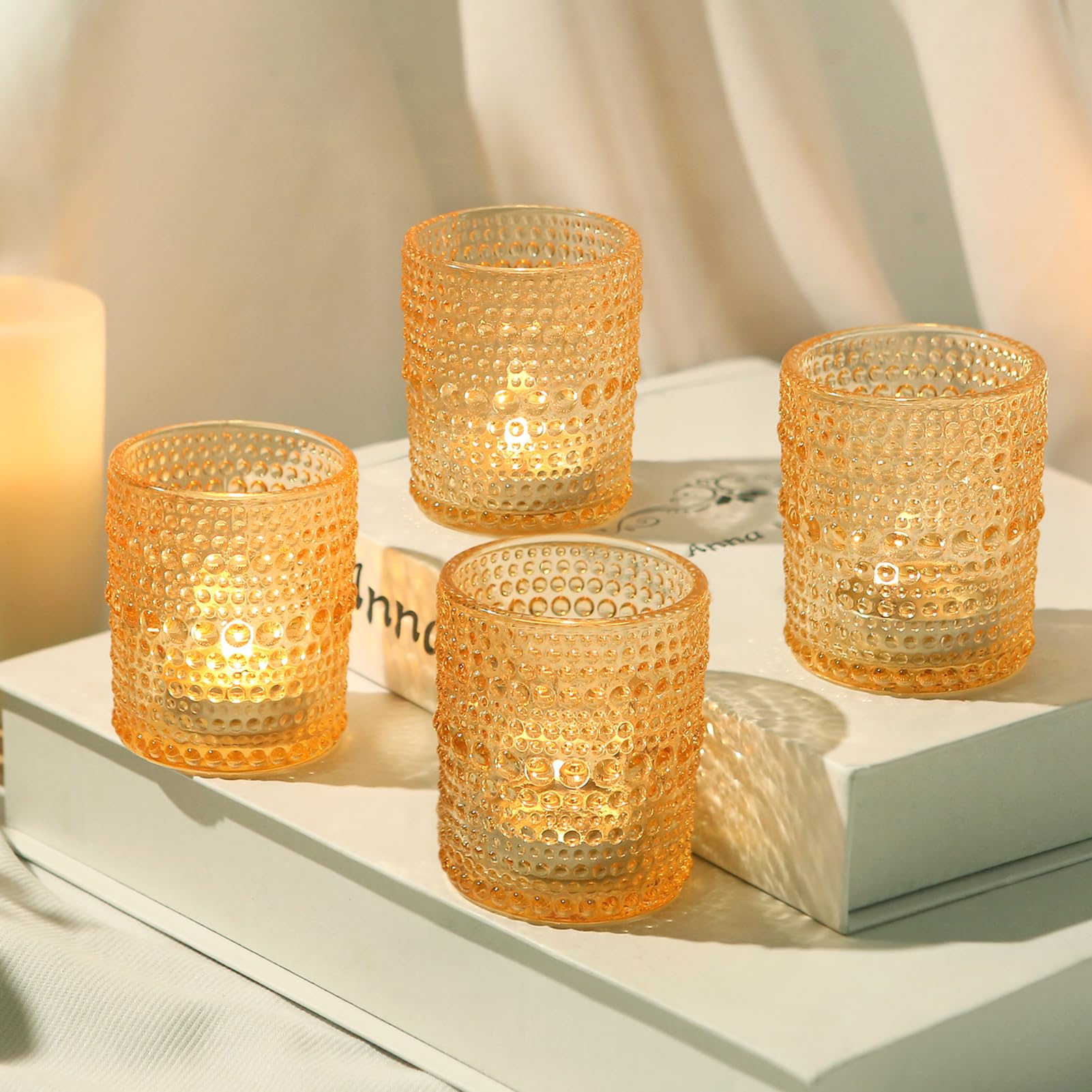 36 Pcs Votive Candle Holders for Table Centerpiece, DIY Wax Filling Clear Glass Tea Light Candle Holders Sets, Tealight Candle Holders for Wedding Decor Home Decoration（Clear,36）