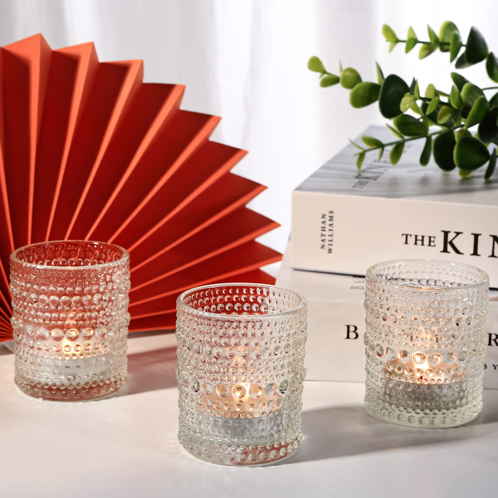 36 Pcs Votive Candle Holders for Table Centerpiece, DIY Wax Filling Clear Glass Tea Light Candle Holders Sets, Tealight Candle Holders for Wedding Decor Home Decoration（Clear,36）