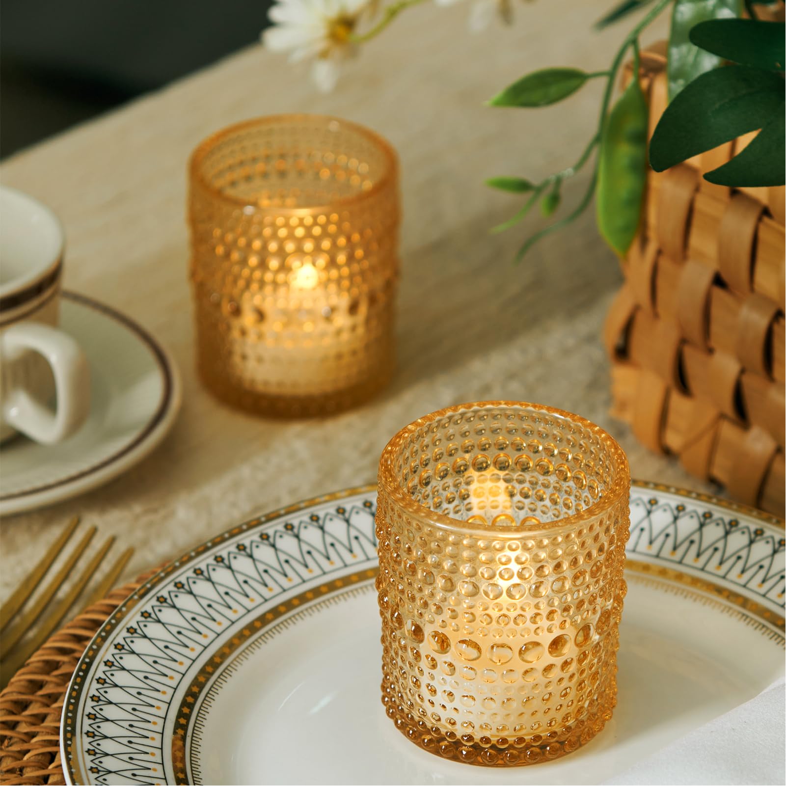 36 Pcs Votive Candle Holders for Table Centerpiece, DIY Wax Filling Clear Glass Tea Light Candle Holders Sets, Tealight Candle Holders for Wedding Decor Home Decoration（Clear,36）
