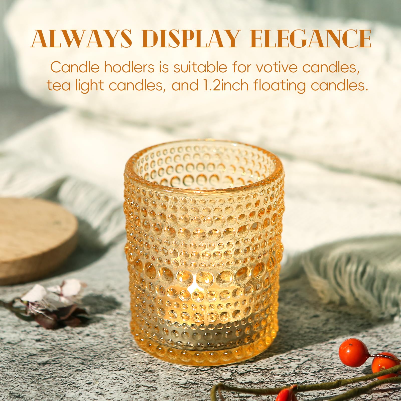 36 Pcs Votive Candle Holders for Table Centerpiece, DIY Wax Filling Clear Glass Tea Light Candle Holders Sets, Tealight Candle Holders for Wedding Decor Home Decoration（Clear,36）